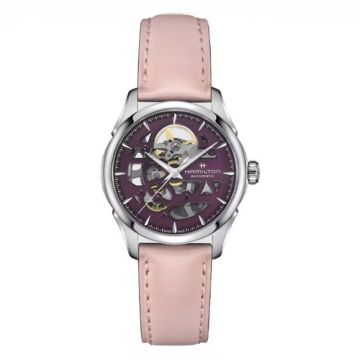 Hamilton Jazzmaster Skeleton Lady Auto 36 Stainless Steel / Purple