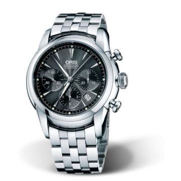 Oris Artelier Chronograph 44.5 Stainless Steel / Black / Bracelet
