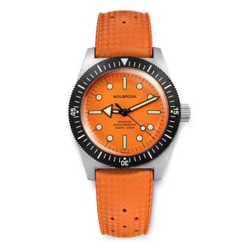 Wolbrook de plongée Skindiver Automatic - 38 mm - Orange