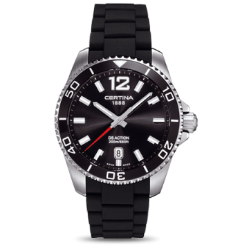 Certina DS Action Black Rubber