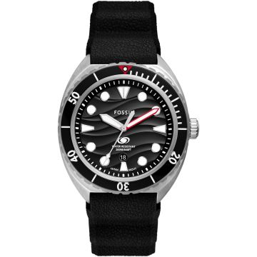 Fossil Breaker Date Silver / Black 42mm