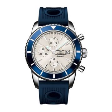 Breitling Superocean Heritage 46 Chronograph Stainless Steel / Blue / Stratus Silver / Rubber