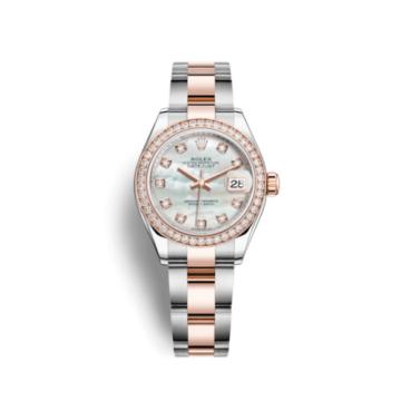 Rolex Lady-Datejust 28 Rolesor Everose Diamond / Oyster / MOP