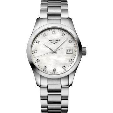 Longines Conquest Classic Quartz 34 Stainless Steel / MOP