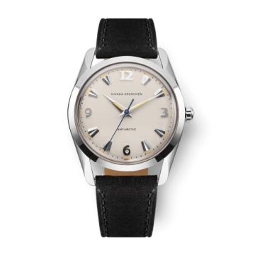 Nivada Grenchen Antarctic 35 Eggshell - Beige Luminova / Stainless Steel / Black