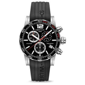 Certina DS Sport Chrono Black Rubber