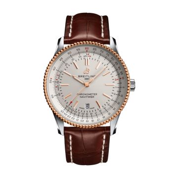 Breitling Navitimer Automatic 41 Automatic Stainless Steel / Rose Gold / Silver / Croco / Pin