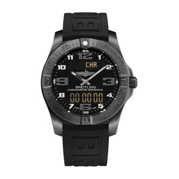 Breitling Aerospace Evo Night Mission / Black / Rubber / Folding