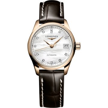 Longines Master Collection Date 25.5 Pink Gold / MOP