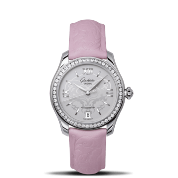 Glashütte Original Lady Serenade Stainless Steel / Diamond / Pink / Calf / Folding