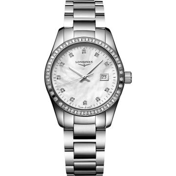 Longines Conquest Classic Quartz 29.5 Stainless Steel - Diamond / MOP