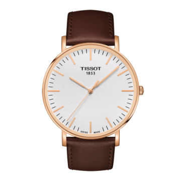 Tissot Everytime Large Rose Gold PVD / Silver / Strap