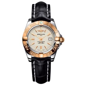Breitling Galactic 32 Stainless Steel / Rose Gold / Sierra Silver / Croco