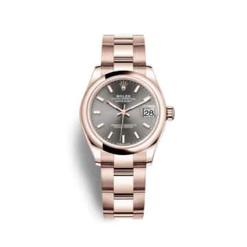 Rolex Datejust 31 Rose Gold / Domed / Grey / Oyster