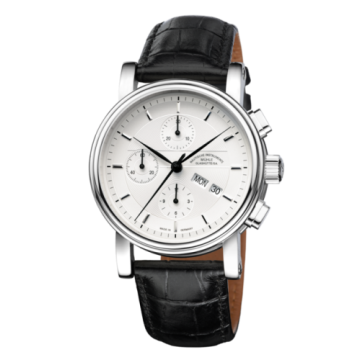 Mühle Glashütte Teutonia II Chronograph Silver / Strap