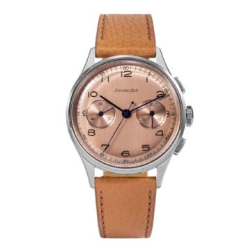 Excelsior Park Chronograph Stainless Steel / Salmon / Brown Matte