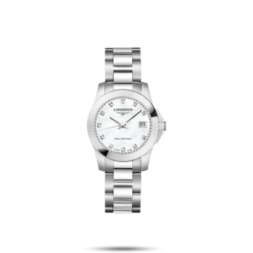 Longines Conquest Quartz 29.5 Stainless Steel / MOP