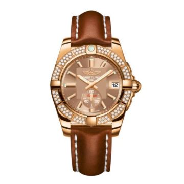 Breitling Galactic 36 Automatic Rose Gold / Diamond / Copperhead Bronze / Calf