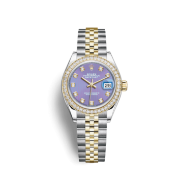 Rolex Lady-Datejust 28 Rolesor Yellow Diamond / Jubilee / Lavender Diamond