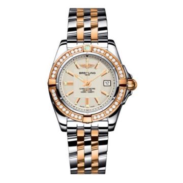 Breitling Galactic 32 Stainless Steel / Rose Gold / Diamond / Sierra Silver / Bracelet