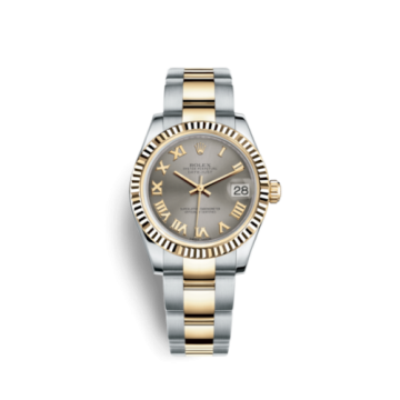 Rolex Datejust 31 Rolesor Yellow Fluted / Oyster / Steel Roman