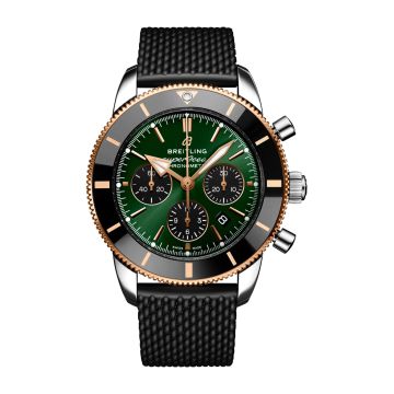 Breitling Superocean Heritage II B01 Chronograph 44 Stainless Steel / Red Gold / Green