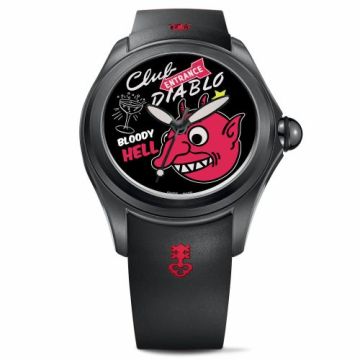 Corum Big Bubble Magical 47 PVD Titanium / Nelson de la Nuez / Rubber