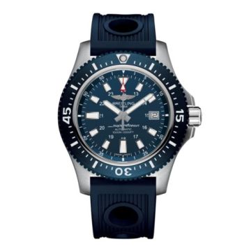 Breitling Superocean 44 Special Stainless Steel / Marine Blue / Rubber