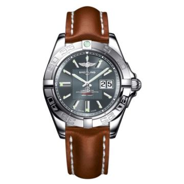 Breitling Galactic 41 Stainless Steel / Tomcat Gray / Calf
