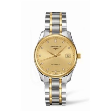 Longines Master Collection Date 36 Two Tone Diamond