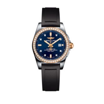 Breitling Galactic 29 Stainless Steel / Rose Gold / Diamond / Horizon Blue Diamond / Rubber