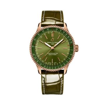 Breitling Navitimer Automatic 36 Red Gold / Green
