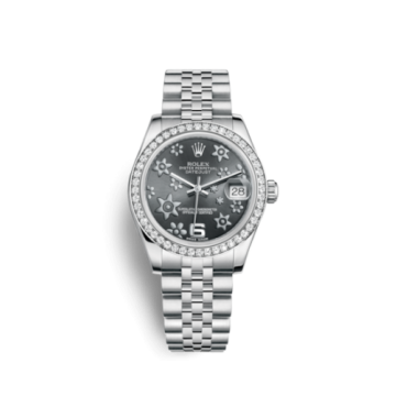 Rolex Datejust 31 Stainless Steel Diamond / Jubilee / Dark Rhodium Floral