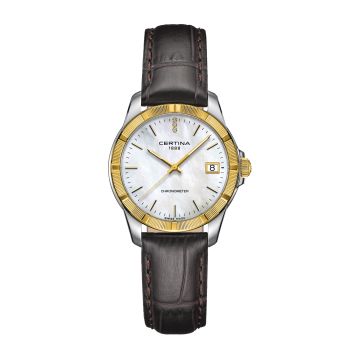 Certina DS Jubile Lady Quartz Stainless Steel - Yellow Gold / MOP
