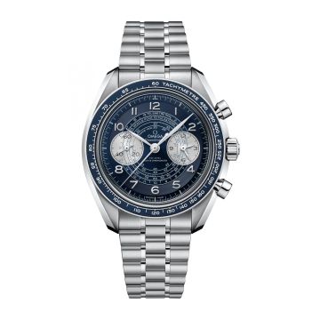 Omega Speedmaster Chronoscope Master Chronometer Stainless Steel / Blue / Bracelet