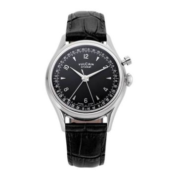 Vulcain Cricket Tradition 39 mm Black Alligator