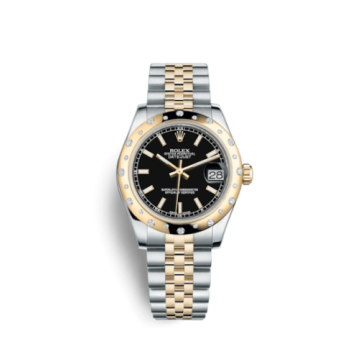 Rolex Datejust 31 Rolesor Yellow Domed Diamond / Jubilee / Black