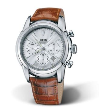 Oris Artelier Chronograph 44.5 Stainless Steel / Silver