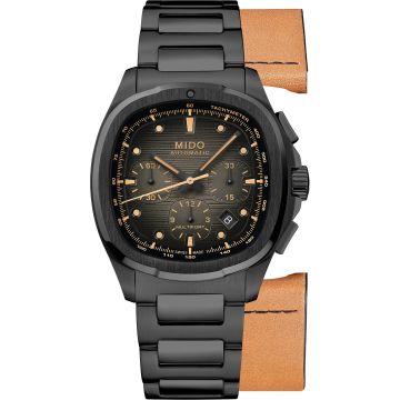 Mido Multifort TV Chronograph PVD / Grey / Bracelet