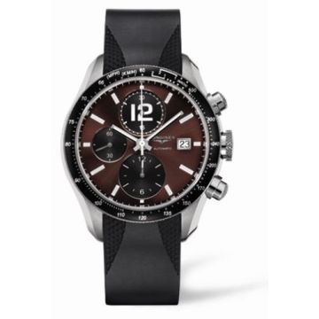 Longines GrandeVitesse Tachymeter Brown Rubber