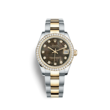 Rolex Datejust 31 Rolesor Yellow Diamond / Oyster / Black MOP