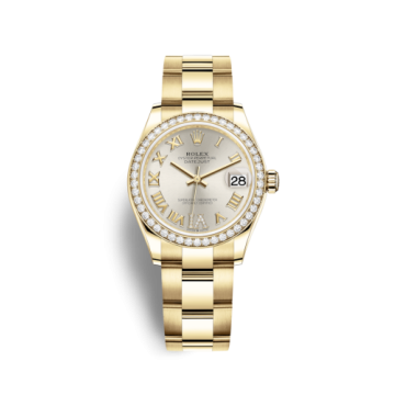 Rolex Datejust 31 Yellow Gold / Diamond / Silver - Roman / Oyster
