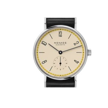 Nomos Glashütte Tangente 33 A Century of Bauhaus Yellow