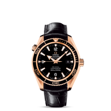 Omega Seamaster Planet Ocean 600M Co-Axial 42 Red Gold / Black / Alligator