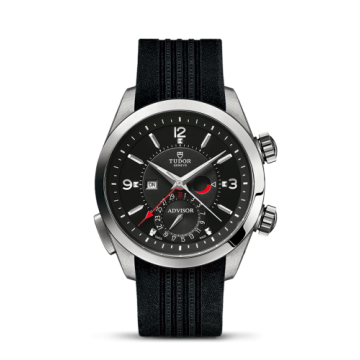 Tudor Heritage Advisor Stainless Steel / TItanium / Black / Silk