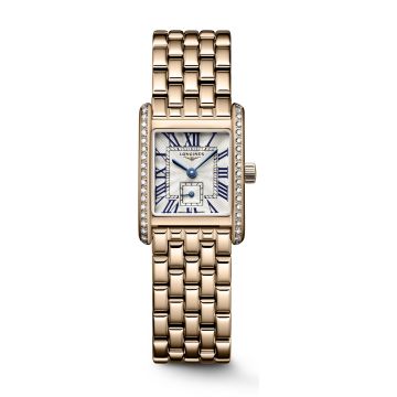 Longines Mini Dolcevita 21.5 Quartz Pink Gold - Diamond / Silver / Bracelet