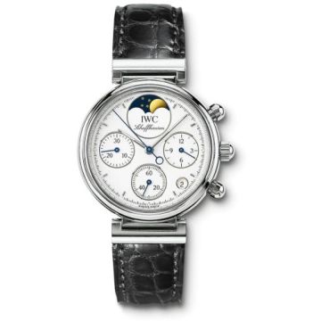 IWC Schaffhausen Kleine Da Vinci Stainless Steel / White / Black Croco
