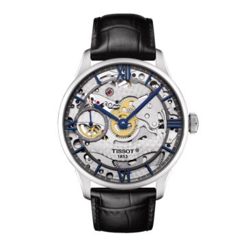 Tissot Chemin des Tourelles 42 Stainless Steel / Skeleton / Strap
