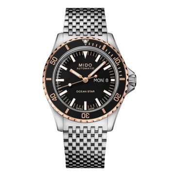 Mido Ocean Star Tribute Stainless Steel / Rose Gold / Black