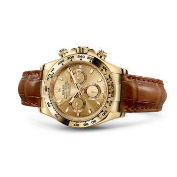 Rolex Cosmograph Daytona Yellow Gold / Champagne / Strap